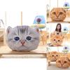 Cute And Creative 3d Cat Head Cushion Soft Plush Alien Cat Pillow Gift