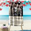 Name Custom Super Junior Print Beach Towel, Large Soft Quick Dry Towel for Beach Camping Swimming
