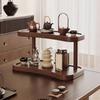 Wooden Desktop Storage Rack Minimalist Strong Load-bearing Cup Storage Rack Vintage Smooth Edge Display Rack Dressing Table
