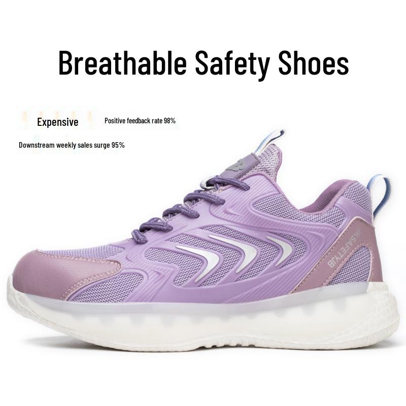 High-Top Slip-On Safety Work Shoes - Anti-Smash, Anti-Puncture, Wear-Resistant, Non-Slip, Soft Sole for Comfort