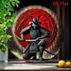 Retro Samurai Metal Tin Sign Waterproof Aluminum Wall Art for Home Cafe Garage Decor