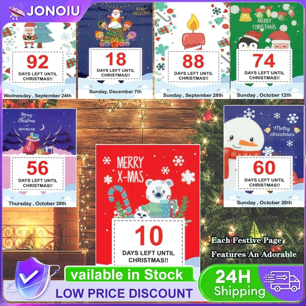 2026 Christmas Countdown Calendar 100 Days Advent Desk Calendar Daily Flip Page Holiday Surprise
