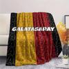 Galatasaray Spor Kulübü Printed Flannel Blanket, soft throw for bedroom sofa, washable, fan merchandise, great gift.