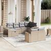 VidaXL Garden Lounge Set with Cushions 10 Pcs, Patio Sofas, Patio Furniture Set, Outdoor Furniture, Beige 3266239