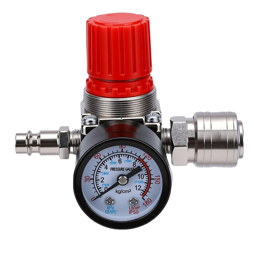 Luftkompressor Druckschalter Regelventil 4 Wege 175PSI Luftkompressor Druckschalter mit Manometer