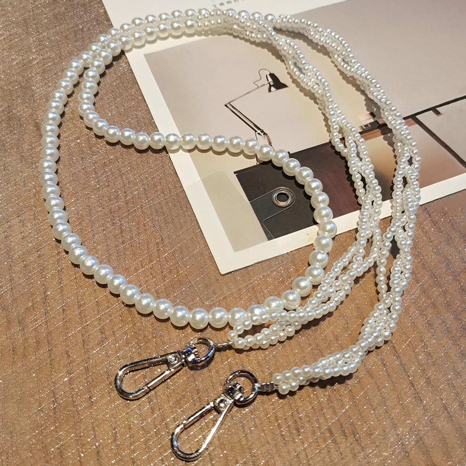 

110cm Phone Lanyard Big and Small Beaded Crossbody Adjustable Neck Strap