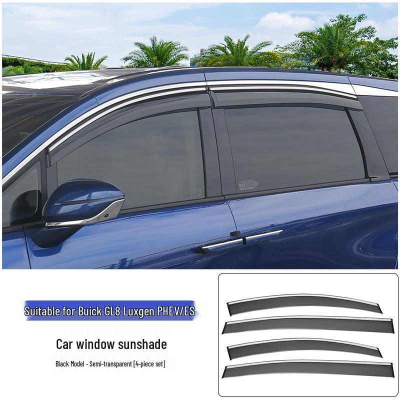 Дефлекторы боковых окон для 2024-2025 Buick GL8 Avantgarde PHEV/ES. Rain Guards 4-piece Set (2025 Buick GL8 ES)