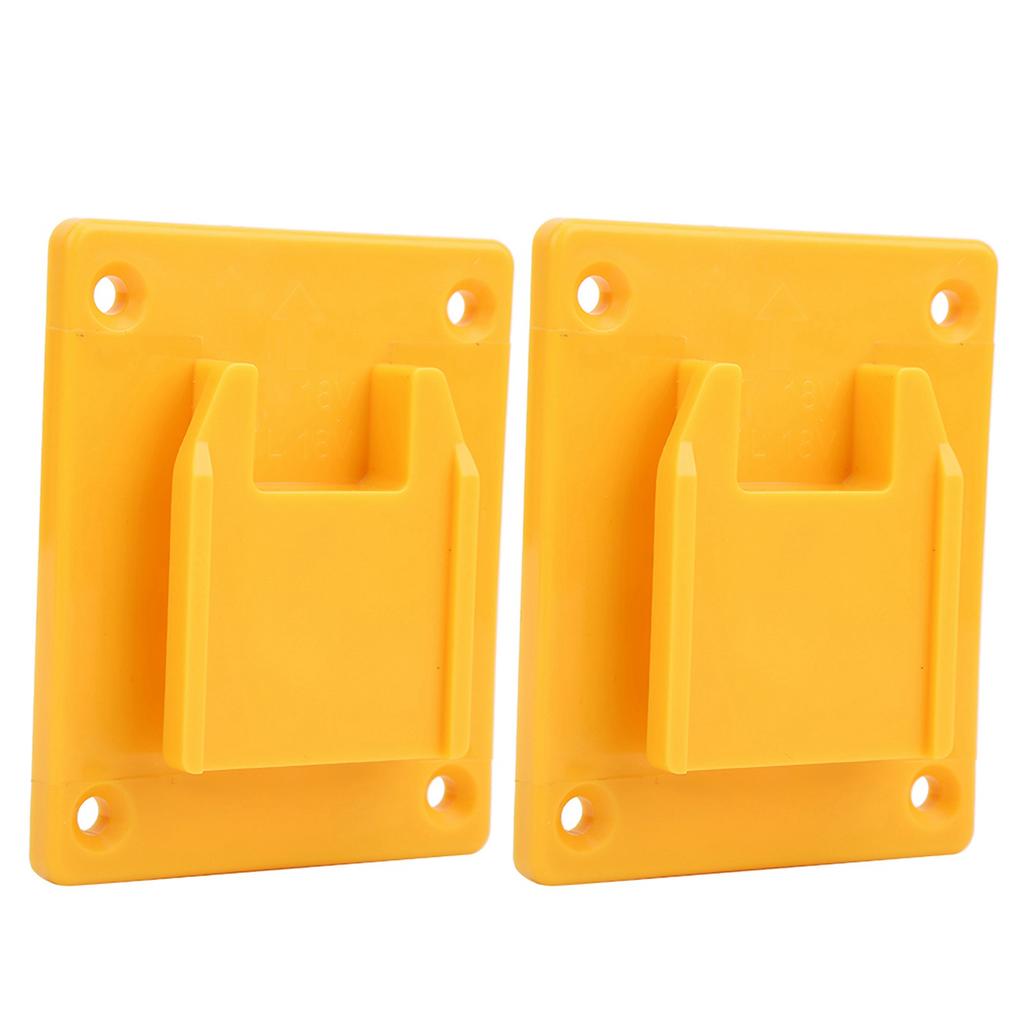 2PCs Suitable for Milwaukee M18 18v  20V Power Tool Machine Wall Shelf Fixing Devices Jaune