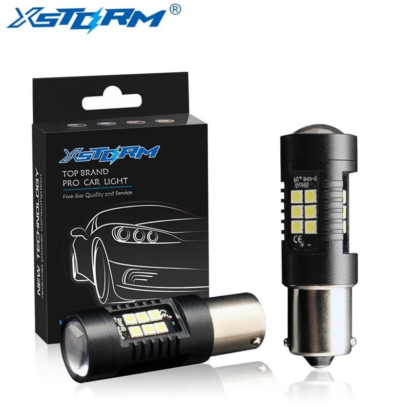 

2Pcs P21W Led Bulb 1156 BA15S Leds 21 3030SMD Auto Light Bulbs Reverse Lamp White Yellow Amber Red R5W 12V Car Turn Signal Light жовтий