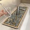Self Absorbent Faucet Draining Mat Diatom Mud Drying Mat Fashion Absorbent Pad  Home Kitchen