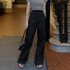 #Maternity pants casual pants autumn drawstring outer wear wide-leg pants scimitar pants straight pants no support maternity wear