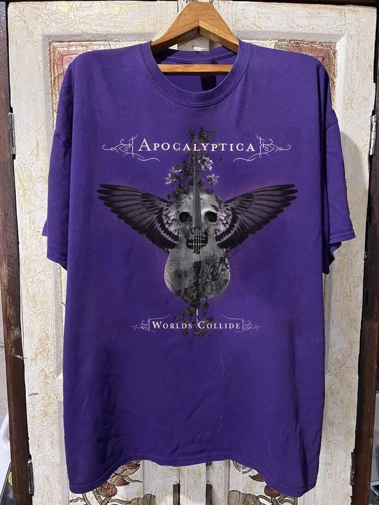 Apocalyptica Band Worlds Collide T Shirt Full Size S-5XL TT451 Unisex T-Shirt XXL