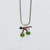 Cherry Necklace - Green