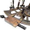 Antique J.Scott Navy Brass Sextant Handmade Wooden Box Vintage Nautical Ship Sextants, 5 Inch, Bronze
