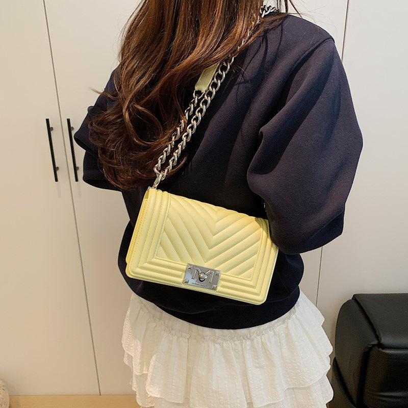 New high-end embroidery thread chain chain bag single shoulder crossbody women's bag