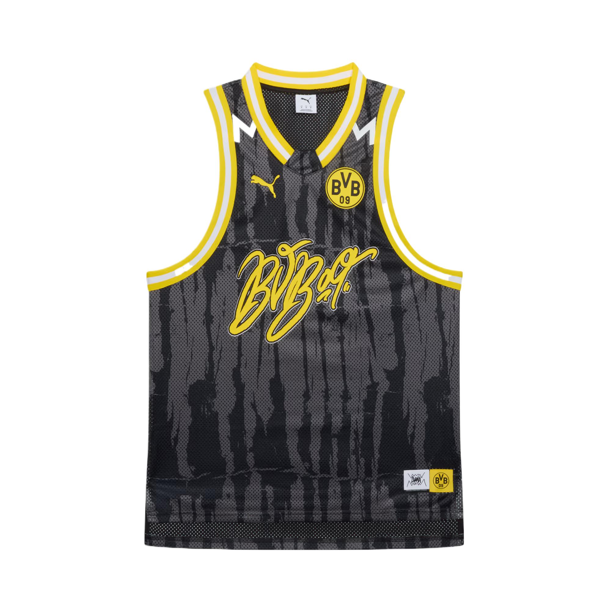 

Puma X Bvb Collaboration Home Drycell Series Comfortable Versatile Skin-Friendly Basketball Vest Men Vests 634343-01 L