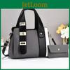 Fashion Color Blocking And Splicing Design Women Casual Handbag With Wallet For Daily Use