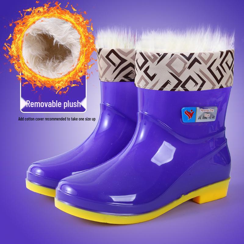 Damen Rutschfeste Verschleißfeste Niedrig Geschnittene Regenstiefel: Strapazierfähige Arbeitsgummischuhe für Küche, Autowäsche und nasse Umgebungen