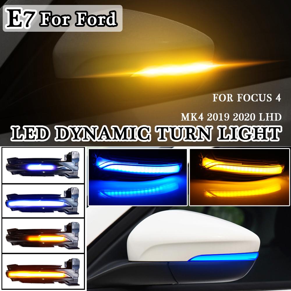 Car Accessories LED Dynamic Turn Signal Side Wing Mirror Indicator Light Lamp For Ford Focus 4 MK4 ST
