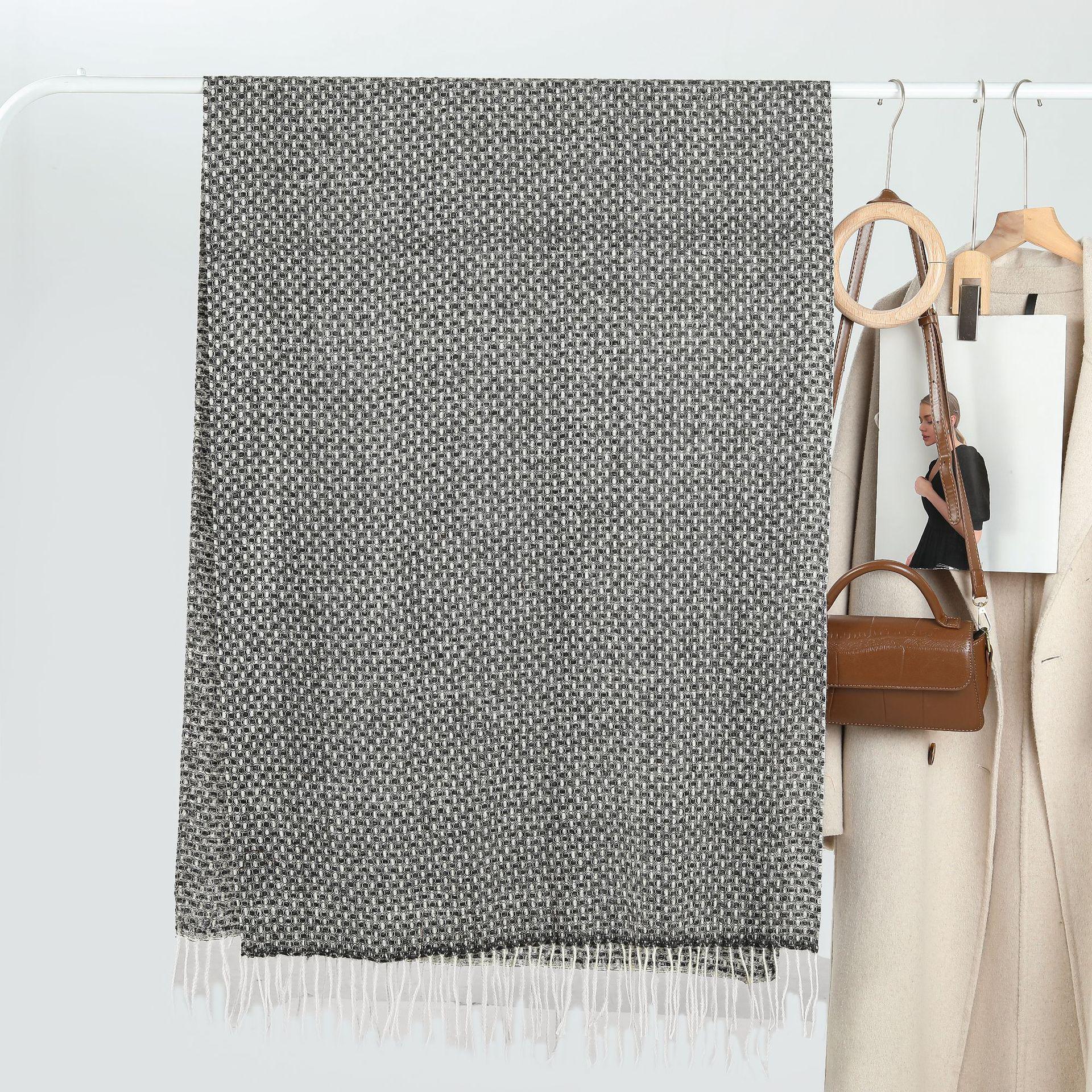 

Унисекс Шарф и снуд с кисточками из искусственного кашемира - Теплая, толстая шаль в японском и корейском стиле Above 175cm