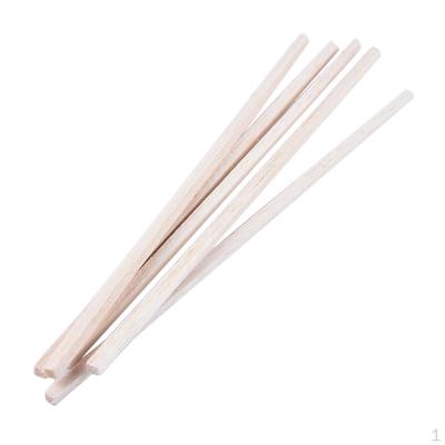 10pcs 5*5*250mm Craft Bars Square Rod Balsa Wood Bar Model Diy