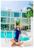Women's Short-Sleeve Two-Piece Swimsuit: Slimming, Tummy-Covering; Ideal for Swimming, Hot Springs, Beach, or Surfing.