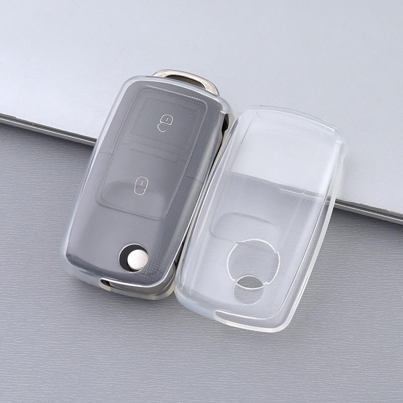 Průhledné pouzdro na klíč Volkswagen pro modely Santana, Polo, Lavida, Lamando, Passat, Sagitar a Bora