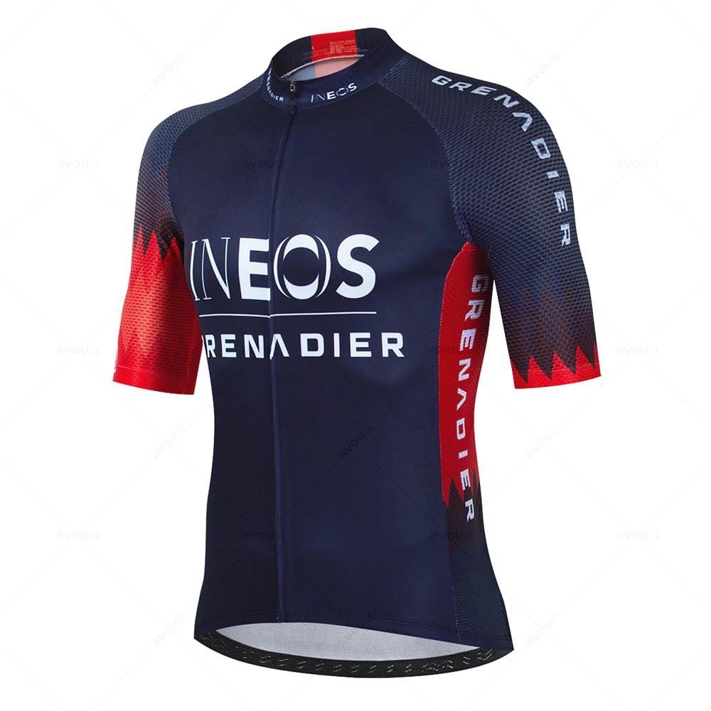 2026 Summer Men Short Sleeve Cycling Jersey SetBicicleta Clothing MTB Maillot Ropa Ciclismo Sportswear Blue Bicycle Suit