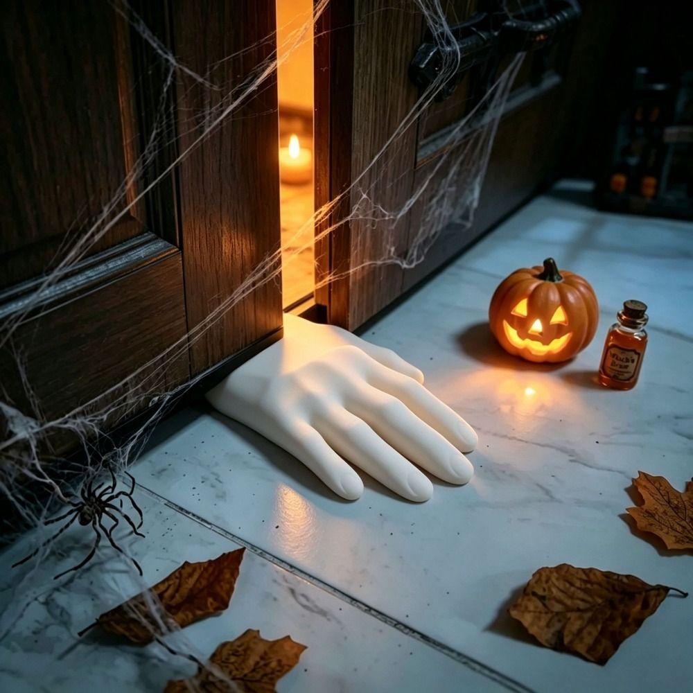 Bionic Hand Shape Halloween Home Decor 3D Printed Door Wedge Ghost Hand Door Stopper Residential