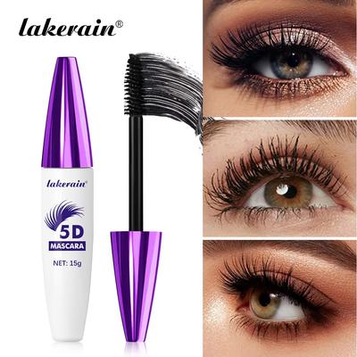 5D Volume Lash Mascara, wasserfest und langanhaltend, natürliche Verdickung, klumpt nicht und verleiht Wimpernverlängerungen Schwung, schnell trocknende Mascara