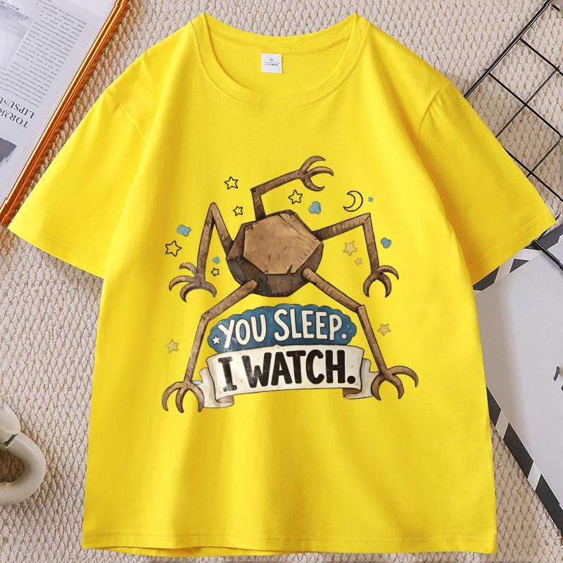 You Sleep I Watch Maglietta Retro Alieno T-shirt Project Hail Mary Rocky T-shirt Stampata Larga Comoda Magliette Girocollo