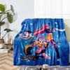 KPop Demon Hunters Theme Printed Blanket - Perfect for Couch, Bed, Travel & Outdoor Use | Machine Washable, Cozy & Durable.