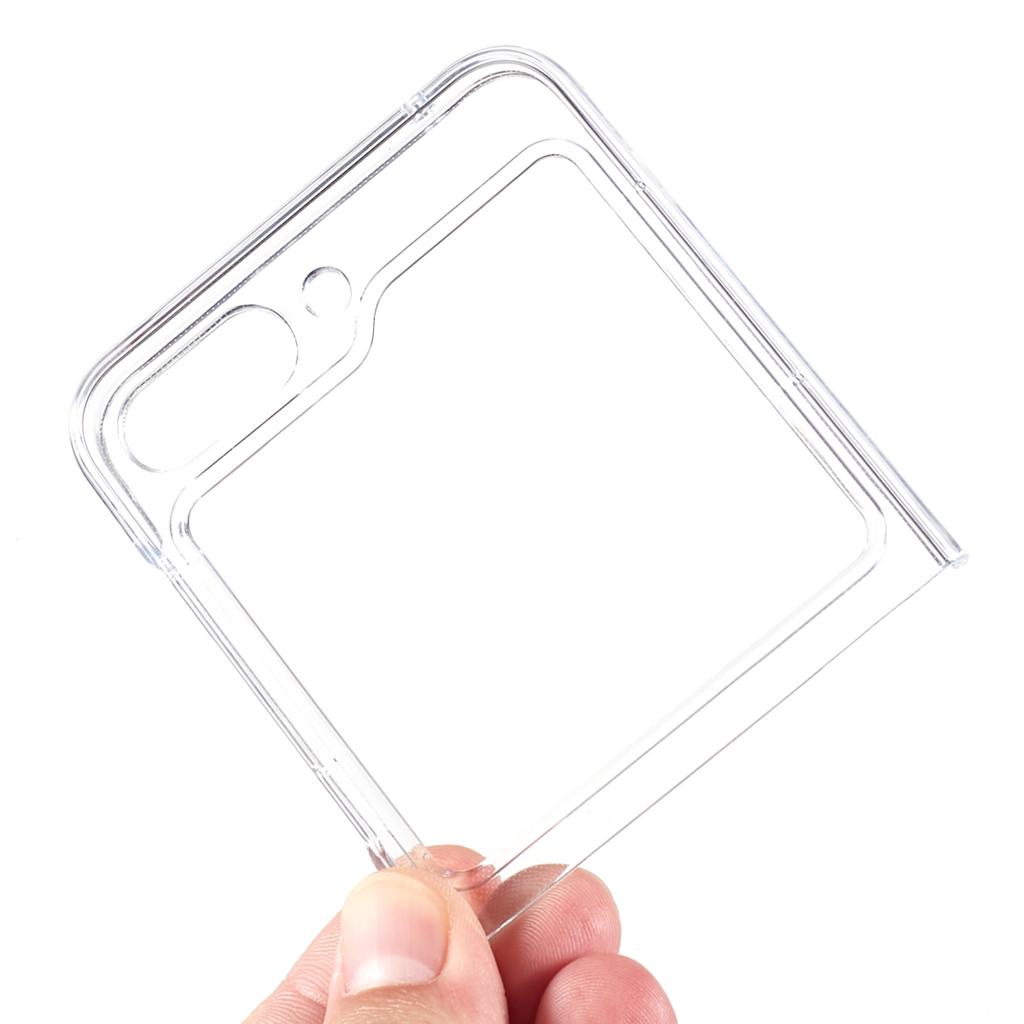 For Samsung Galaxy Z Flip5 5G Clear Phone Case Anti-Scratch Hard PC Back Cover