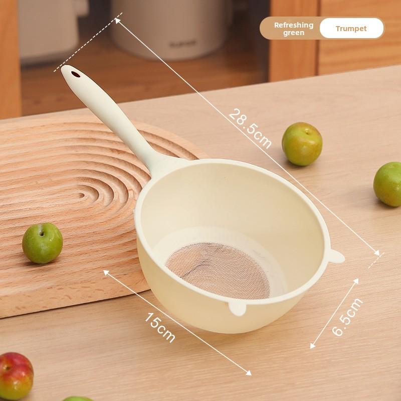 

Little Bear Multi-functional Filter Spoon, Household Draining Net, Soy Milk, Tea Residue, Rice Washing, Flour small білий/вершковий