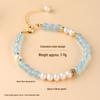 Exquisite Natural Aquamarine & Pearl Bracelet - Petite Luxury Women's Style