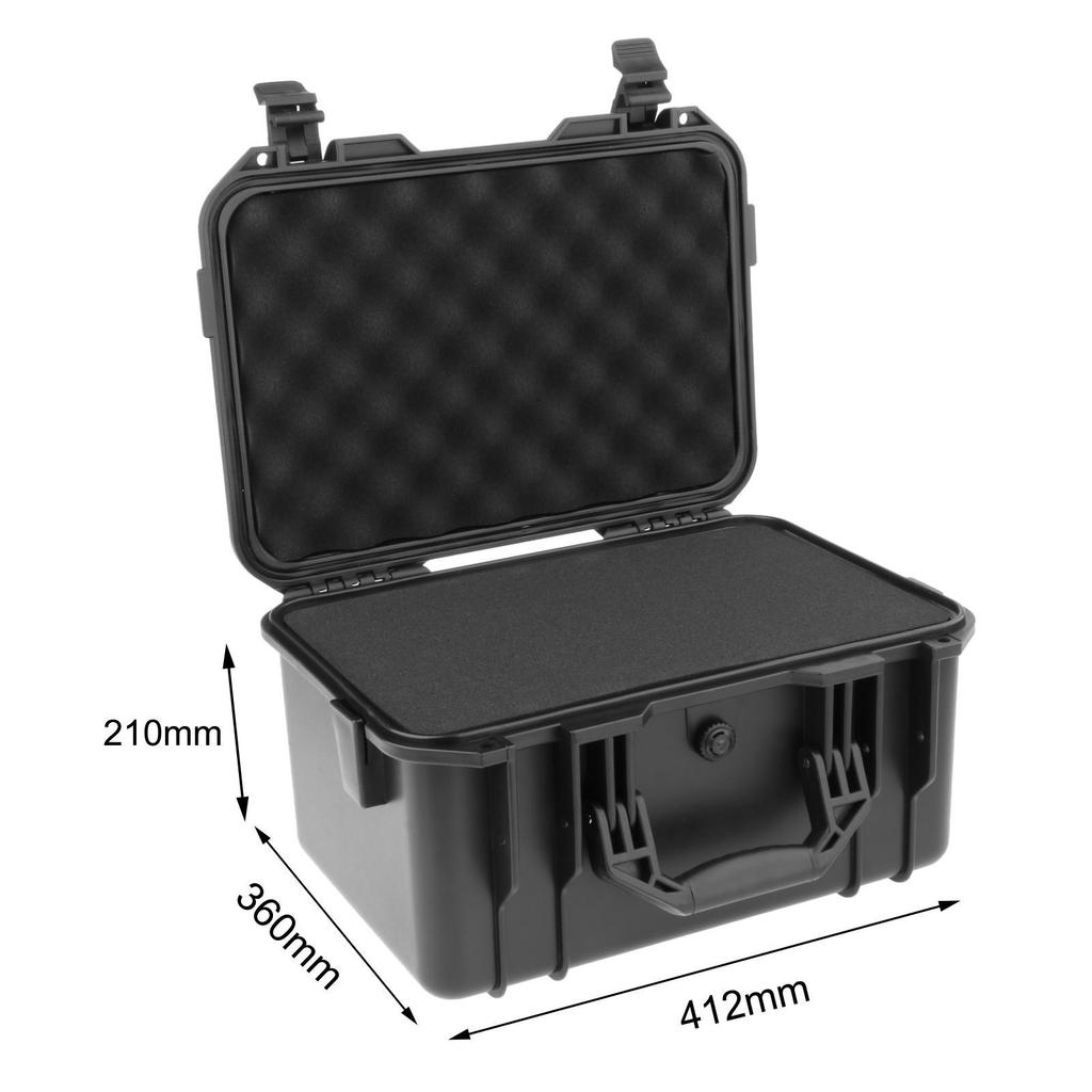 Box with Sponge, Waterproof Case, Impact-resistant, Shockproof, Universal Storage Case for Outdoor
