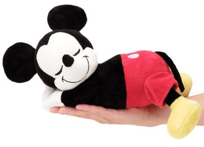 Disney Body Pillow Mouse Sleeping S 30cm Plush Toy Cushion 28x15x15cm Black Birthday Gift Cute Soft Disney Character Pillow Morishita (Mickey