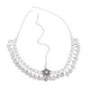 Vintage Diamond Embedded Forehead Chain Tassel Gold Silver Women's Headwear Ethnic Style Headwear Women