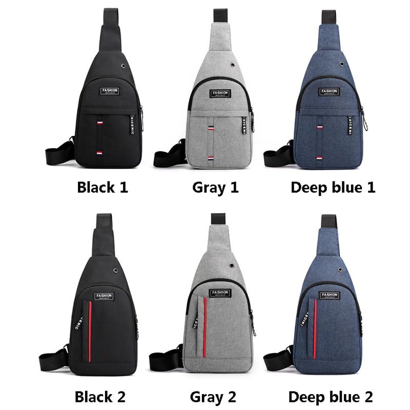 Men Chest Bag Fashion Shoulder Bag Multifunction Crossbody Bag On Shoulder Travel Sling Bag Pack Messenger Pack For Male