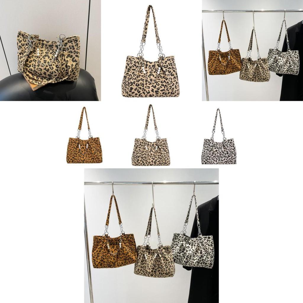 Trendy Leopard Pattern Handbag For Women Versatile Shoulder Bag For Casual Outfits