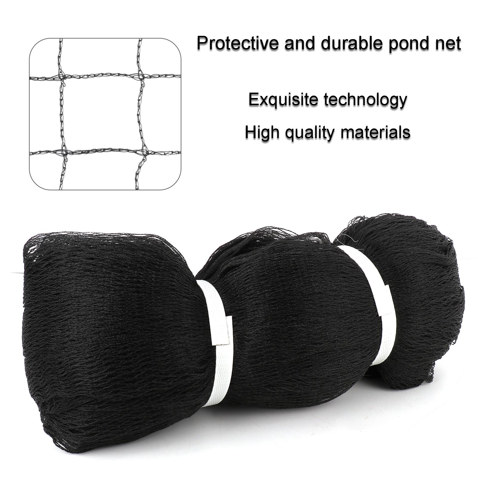 

Black Orchard Bird Netting High Density Polyethylene Knotless Anti Fall Leaves Pond Net