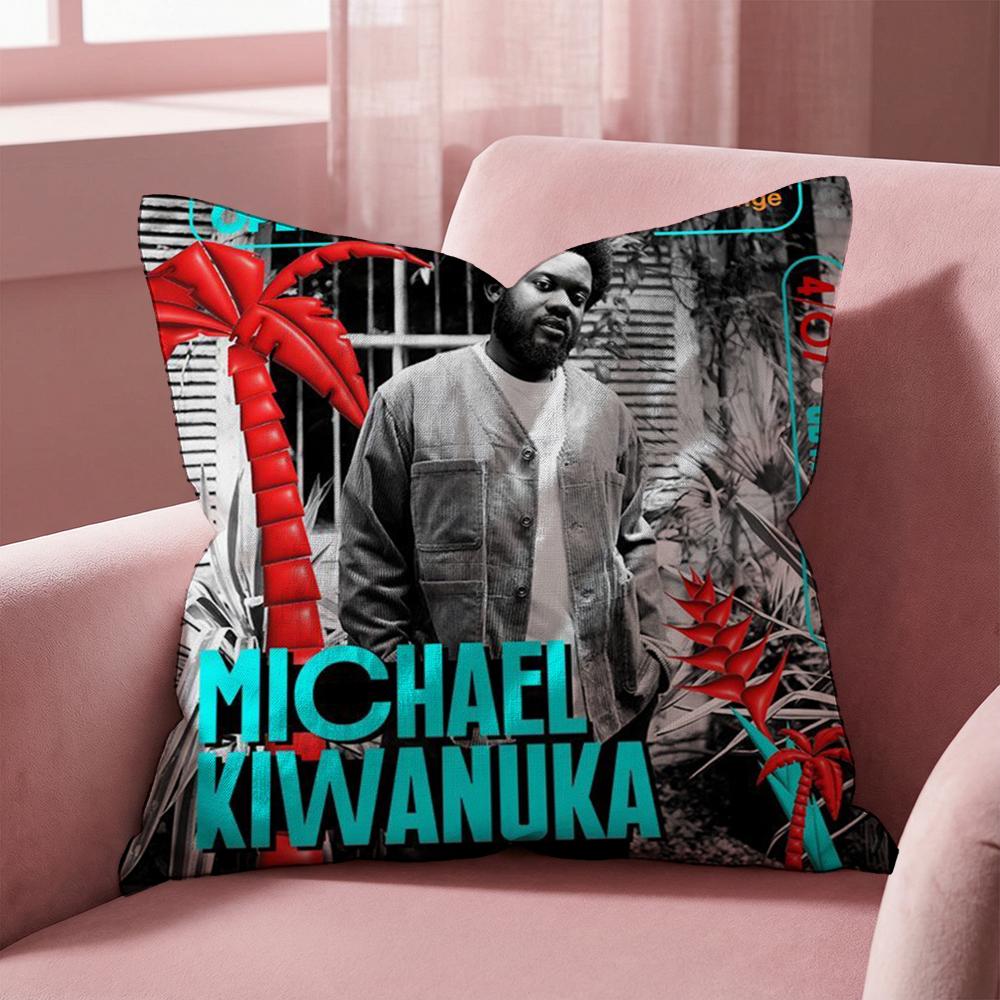 M-Michael K-Kiwanuka Cushion Cover Multi-Scene Pillow Cover for Home & Car - Reversible, Soft & Durable for Daily Use