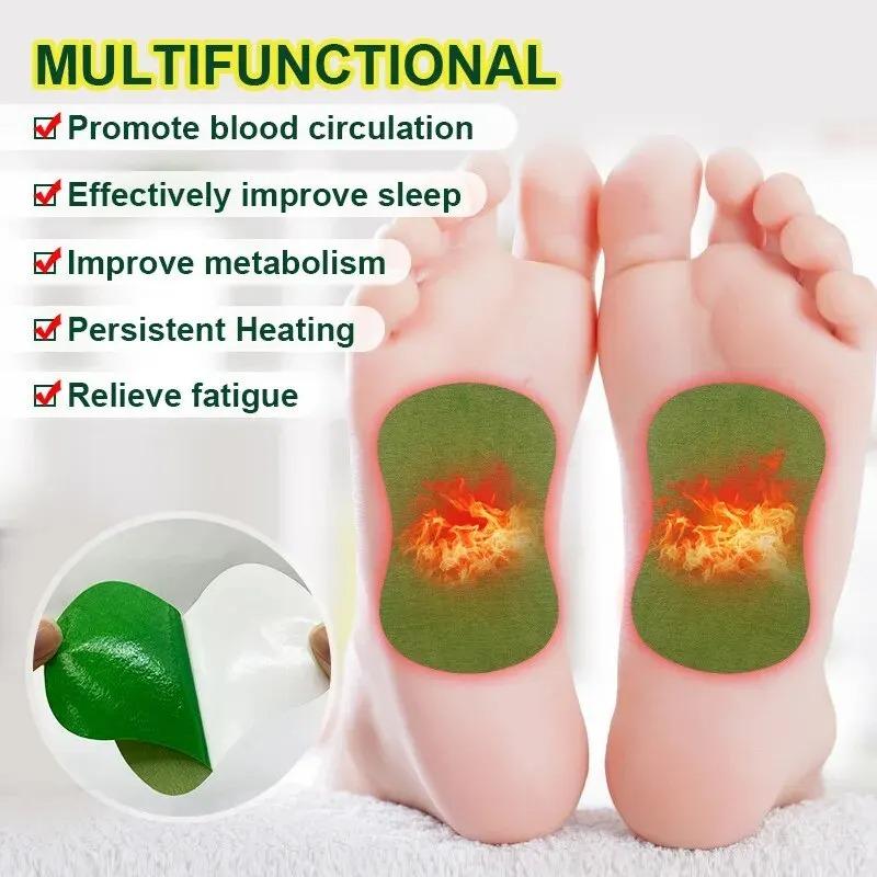 1/6/12/30pcs Mugwort Foot/Neck/Waist/Knee Patches Detoxifying Deep Cleansing Foot Pad, Natural Herbal Sleep Aid Foot Patch, Stress Relief Patch