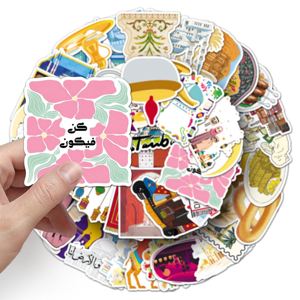 50 Middle East Graffiti Stickers Personalized Outdoor Landscape Travel Decoration Water Cup Mobile Case Suitcase Stickers