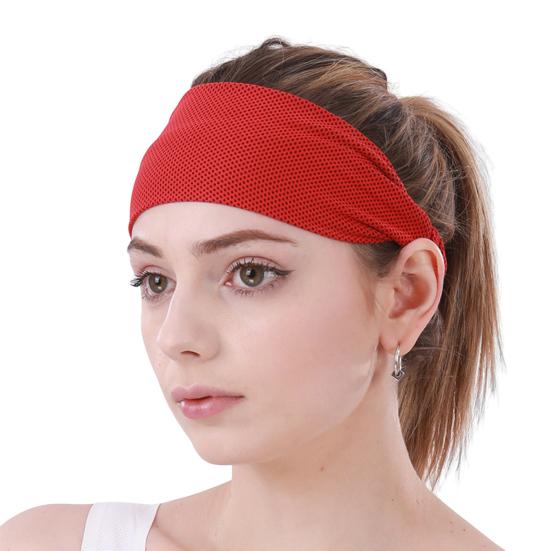 Sportshårbånd for menn kvinner Sklisikkert Fukttransporterende Elastisk Atletisk Svettebånd for Sport Løping Yoga Trening Fitness