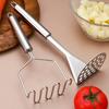 Stainless Steel Potato Masher with Ergonomic Handle Manual Food Crusher for Vegetables Sauces Rust-Resistant Dishwasher Safe Kitchen Tool for Home