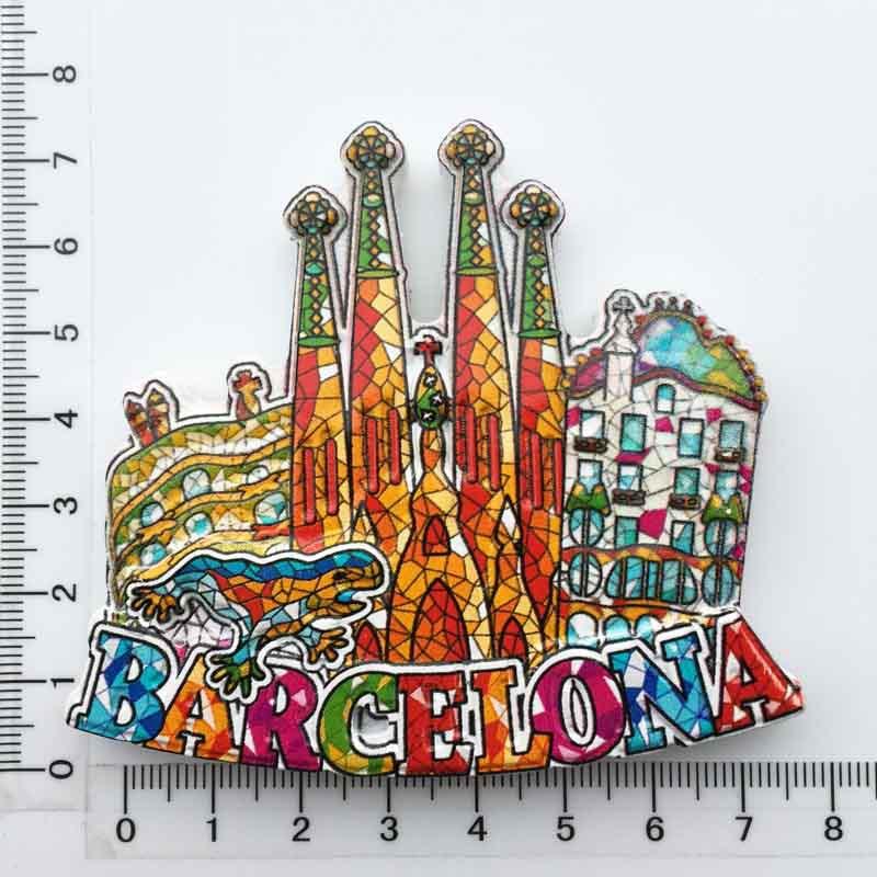 Aimants de réigérateur de Majorque, Espagne, îles Baléares, tourisme méditerranéen, décoration commémorative, artisanat, autocollant magnétique pour réigérateur, cadeau  15