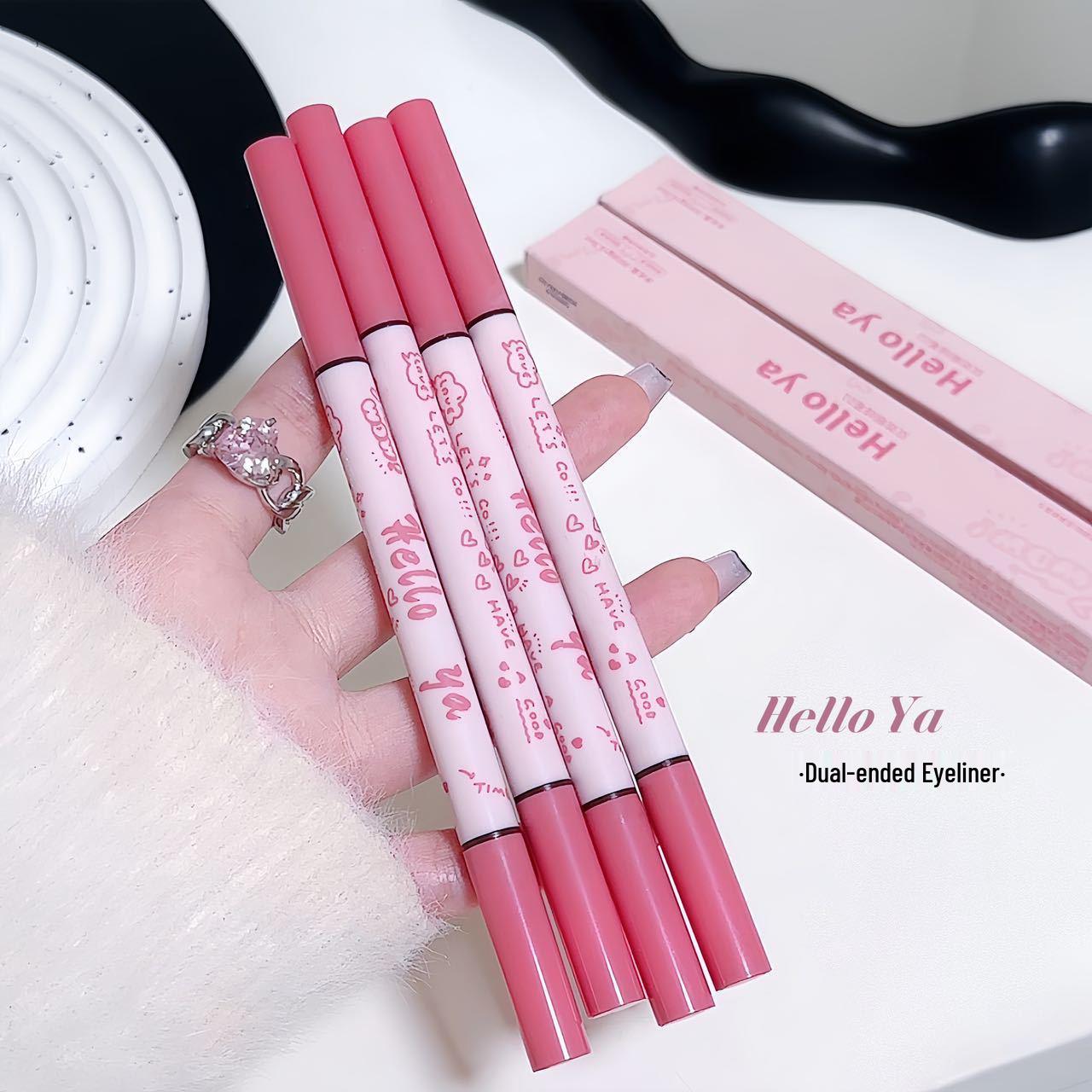 

Helloya Dual-Ended Eyeliner: Long-Lasting, Smudge-Proof Gel Pencil & Liquid Combo