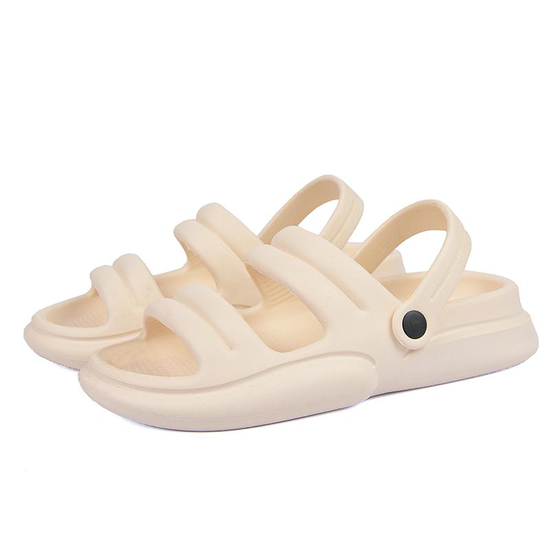 Fashion Green Cool Men Slippers Summer Women Sandals Couple Home Slippers Non-slip Breathability Thick Sole Shoes Outdoor Soft Sole Sand
