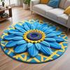 Soft Sunflower Mat Special-shaped Flower Carpet Door Gasket  for Living Room Tea Table Bedside